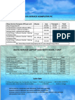 Biaya Service Komputer PC Jan 2016