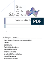 Chapter 1 Multivariable Functions