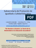 1. Relatividad en La Escuela