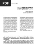 Processos, Formas e Interações Espaciais Lobato Correa