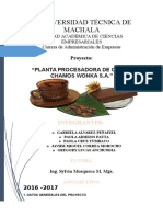 Proyecto de La Planta Procesadora de Cacao Chamos Wonka s.a...