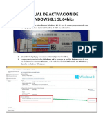 Manual de Activación de Windows 8.1 PDF