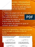 Anualidades Ordinarias - Vencidas - y Anticipadas