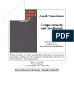 Joseph Weizenbaum - Computermacht und Gesellschaft (2001)