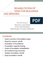 Seismic Rehabilitation of Foundations For Buildings and Bridges