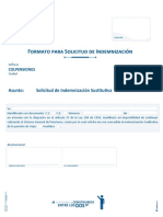 Solicitud de Indemnizacion