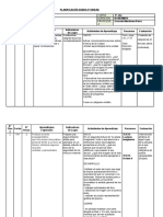 Planificación Diaria 5a Unidad- 8º Año