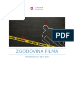 Zgodovina Filma - Kriminalni Film - Seminarska Naloga