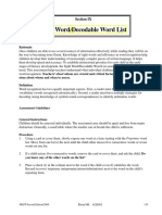 Sight-Word-A PDF For Screener