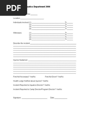 Incident Report