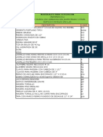 Lista de Materiales Cotizacion San Luis 2016 2