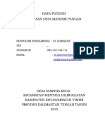 Data Potensi Mandiri Pangan Samuda Kecil