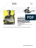 Pentatonics Masterclass: Intermediate: Arpeggio 01
