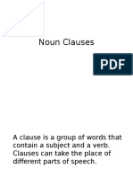 Noun Clauses