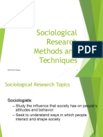 Sociological Research Methods