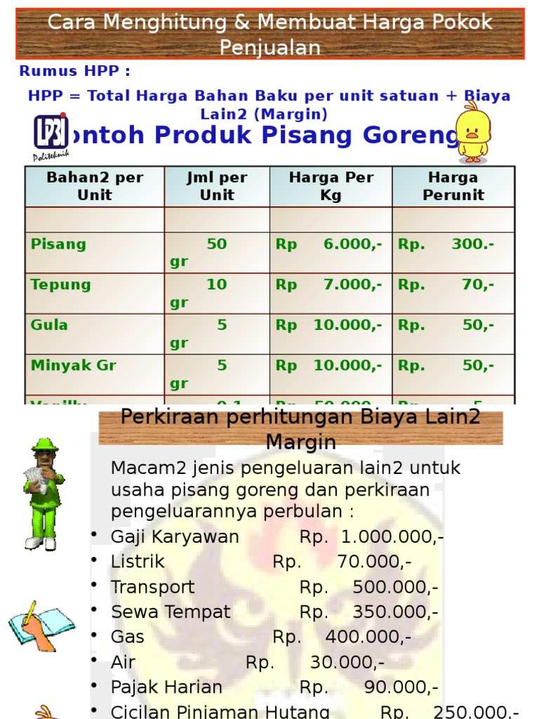 Cara Menghitung Membuat Harga Pokok Penjualan