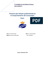 Factores Que Influyen Positivamente Sobre El Comportamiento Del Consumidor