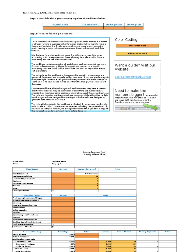 S4 Financial Projections Spreadsheet FEB2016 0 | PDF | Loans | Interest
