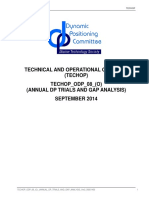 TECHOP Annual DP Trials and Gap Analysis