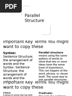 monday parallel structure