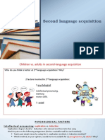 Second Language Acquisition