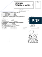 Grammaire Evaluation 1