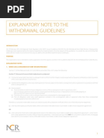 ncr explanatory note to the withdrawal guidelines