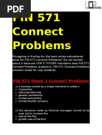 UOP E Tutors | FIN 571 & FIN 571 Connect Problems Answers Free