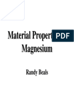 Material Properties of Magnesium