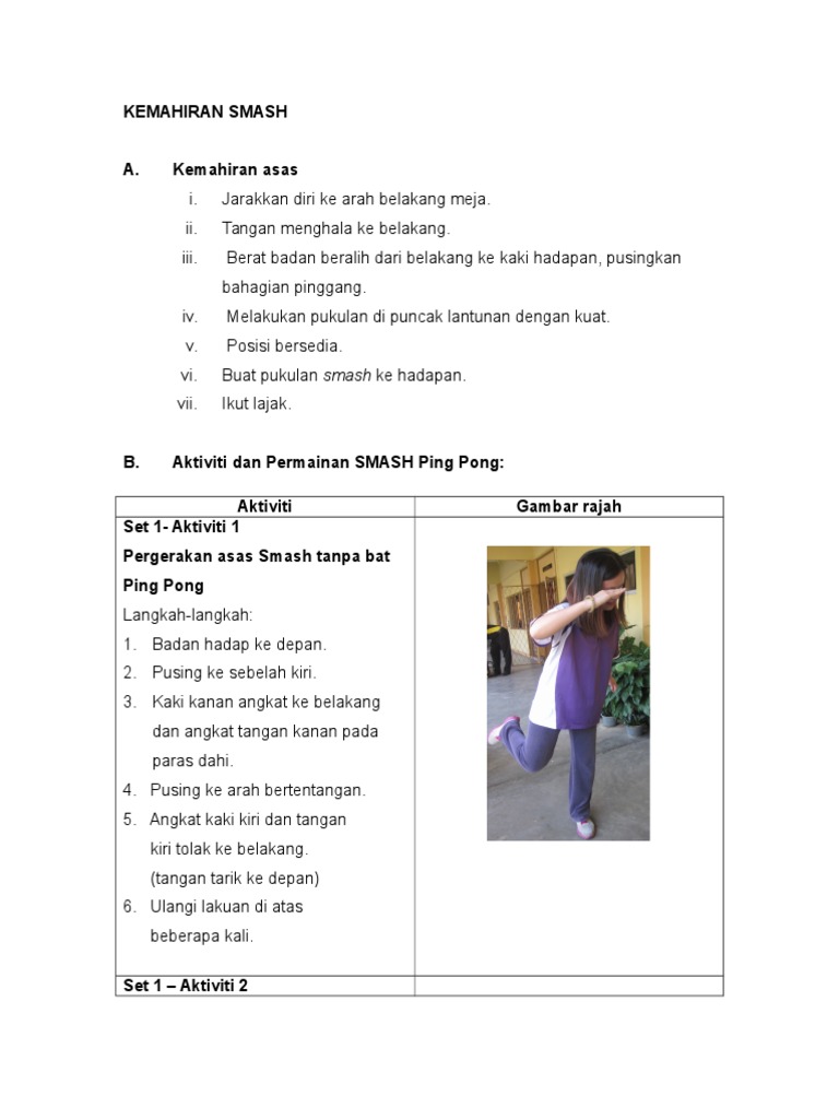Aktiviti Dan Permainan SMASH | PDF
