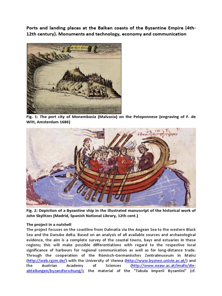 Hafen An Der Balkankuste Des Byzantinisc Byzantine Empire - 