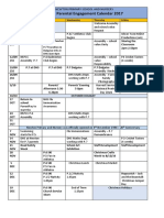 Parental Engagement Calendar 2016-2017