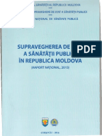 Raport National Supravegherea de Stat A Sanatatii Publice in Republica Moldova 2015