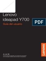 Guía de Usuario Lenovo Y700