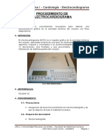 Procedimiento de Ekg