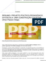 Resumo- Projeto Político-pedagógico Da Escola_ Uma Construção Coletiva (Ilmar Passos Veiga) – Blog Do Nikel