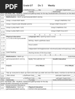 7th Grade Class Schedule Overview | PDF