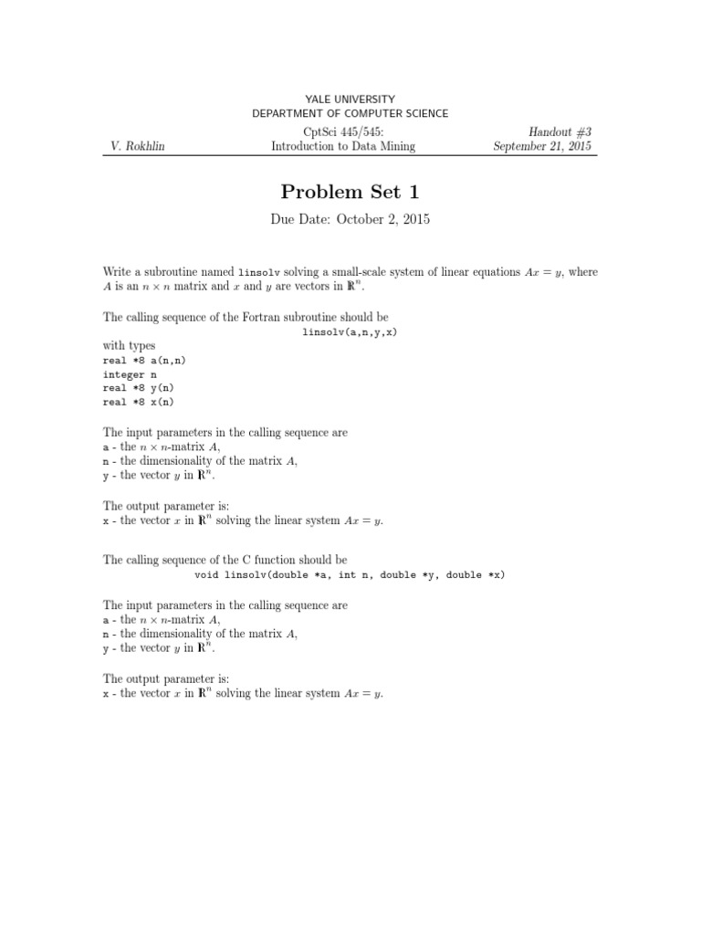 Data Mining Problem Set Guide | PDF | Teaching Methods & Materials