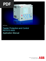 REF615 ANSI Application Manual