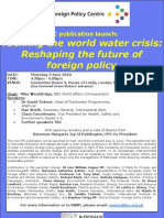 Tackling The World Water Crisis: Reshaping The Future of Foreign Policy