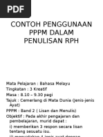 CONTOH PENULISAN RPH