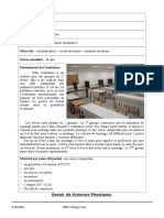 Le Circuit Electrique - Evaluation Sommative Ecrite Experimentale