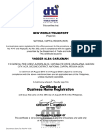 Business Name Registration Certificate