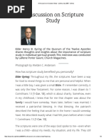 A Discussion on Scripture Study - Liahona July 2005 - Liahona