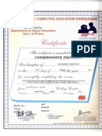 Pgdca Certificate Chandrakant