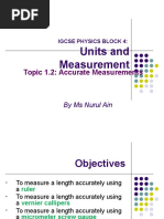 Topic 1c Measurements and Units