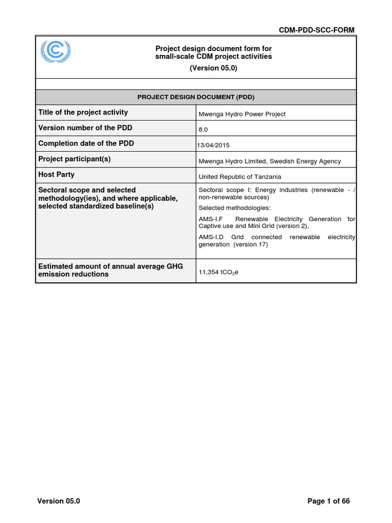 Mwenga Hydro Power Project Overview | PDF | Cogeneration | Renewable Energy