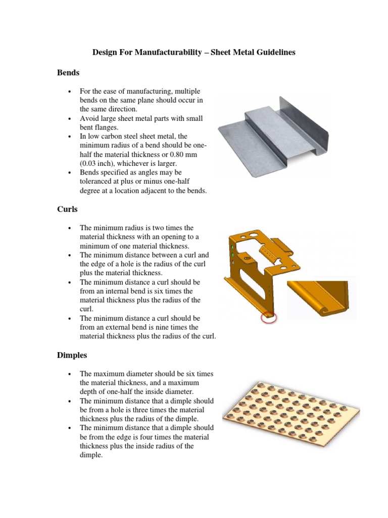 DFM Sheet Metal | PDF