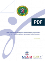Safety of Medicinal Products in The Philippines Assessment of The Pharmacovigilance System and Its Performance