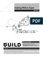 Guild 210mm Sliding Mitre Saw With Laser - 1700W